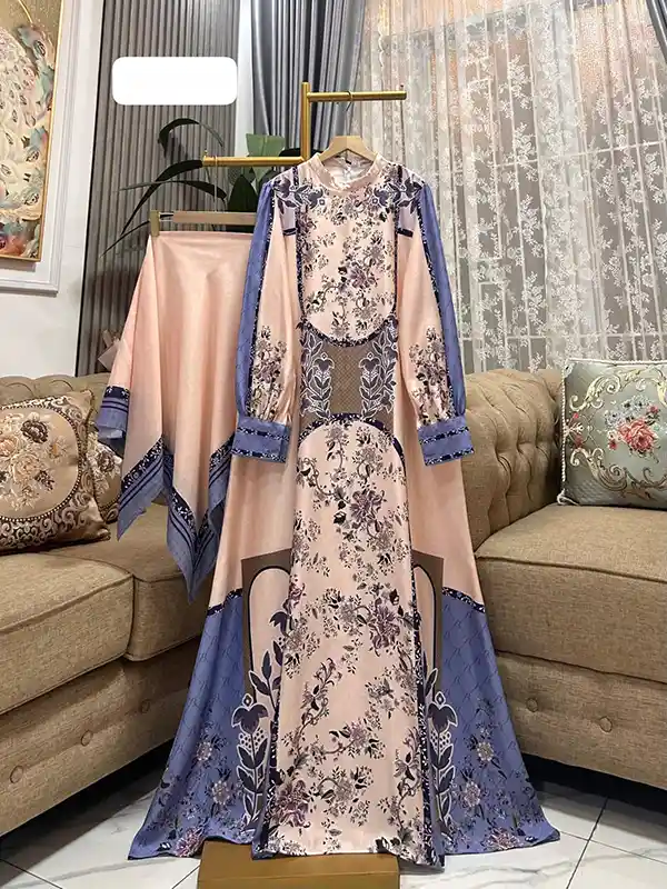 Grosir Gamis Motif Set Hijab_906.53