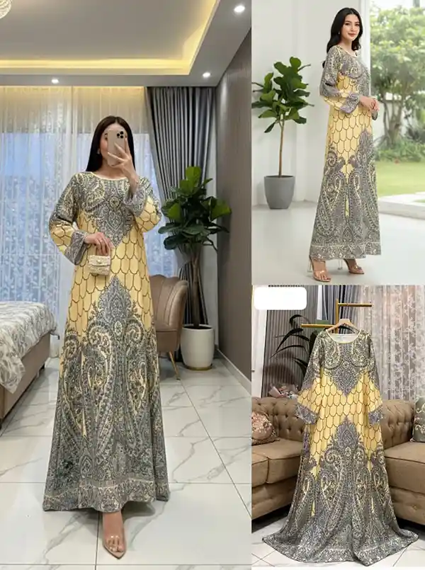 Grosir Gamis Motif Set Hijab_G 104