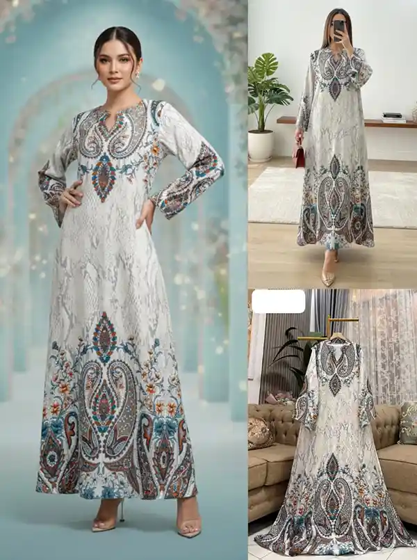 Grosir Gamis Motif Set Hijab_G 105 B