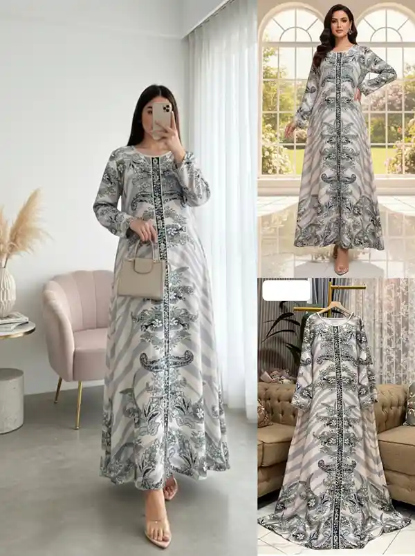 Grosir Gamis Motif Set Hijab_G 108 B