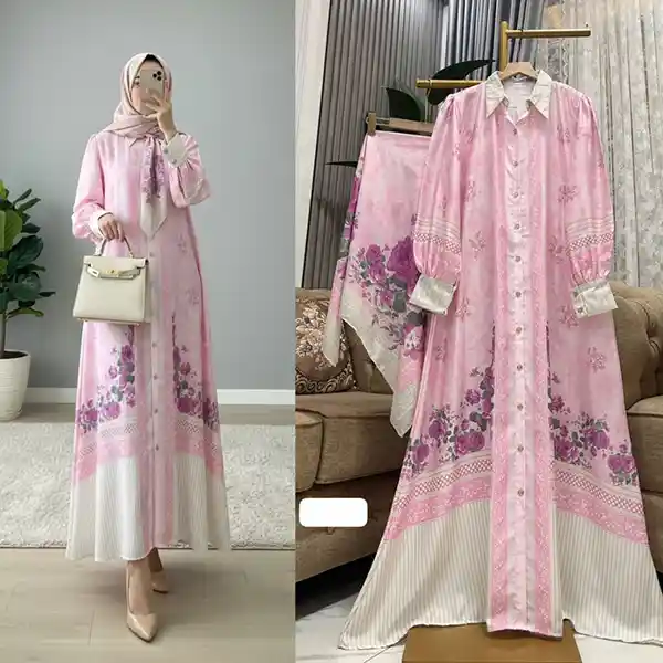Grosir Gamis Set Hijab Persegi 2025_90.262